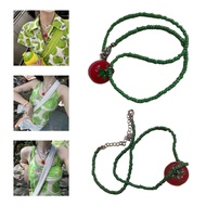 Fir Unique Resin Collarbone Necklace Dopamine Beaded Choker Cute Tomato Necklace Jewelry Tomato Coll