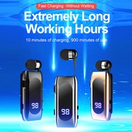 K55 Wireless Business BT5.2 Headset in-Ear Retractable Earphone Hands-free Sport Driver Telescopic C