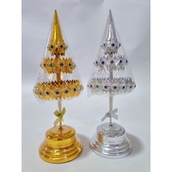 泰国供奉还愿金银树 /金银塔 还愿树/塔 许愿树 四面佛 泰国佛 泰国神 佛牌 南刮  Thailand goldsilver tree