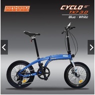 Sepeda Lipat Maximo Piegare Cyclo BX8 Alloy 8 Speed 20 inch