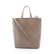 【二手】Celine CELINE托特包 Vertical Small Cabas 灰褐色皮革 Vertical Cabas Small 女士二手 B
