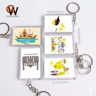 GANTUNGAN BRUNEI DARUSSALAM COUNTRY ACRYLIC KEYCHAIN SOUVENIRS [FRONT BACK WITH PICTURES]