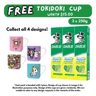 [Bunde of 4] Darlie Double Action 3x250g + Tokidoki Cup bundled with Tokidoki Donutella Tumbler