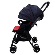 Apruva Keiryo Reversible Baby Stroller, Red/Black