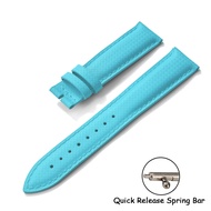 Quality FKM Rubber Strap 18mm 19mm 20mm 22mm Sailcloth Leather Strap Butterfly Buckle Band Quick Rel