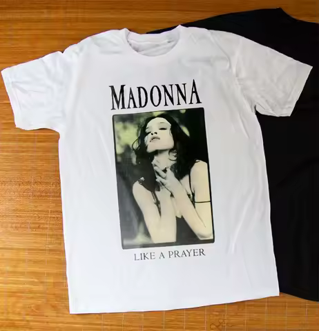 Madonna - Like A Prayer Song Music Black Unisex T-shirt Size S-5XL