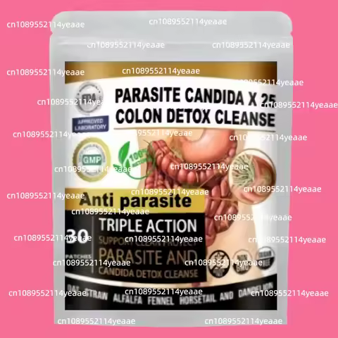 Remove Parasite ANTI PARASITE & CANDIDA DETOX Body Cleanse ULTRA FLASH COLON, 30 Patches, 1 Month Su