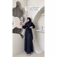 Gamis Syari Premium Gamis Syari Fuji Dress satu Set Inner Outer Kimono Gamis Dress Muslim Wanita Pes