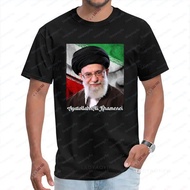 Baju-T lelaki dengan corak Ayatul-Lah, Komeeni, patung Ali Kamenei dari Iran, baju-T Perdana Menteri