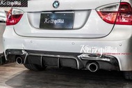 Kc汽車部品 BMW E91 E92 後下巴 [V款] 碳纖維 318 320 328 335