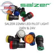 SALZER AC240V AC/DC24V 22MM LED PILOT LIGHT 6 COLOURS