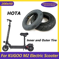 8 Inch Electric Scooter Tire 200x50 Inner Outer Tire for KUGOO M2 E100 E150 E200 eSpark Crazy Cart E