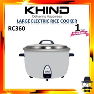 KHIND RC365 3.6L Large Electric Rice Cooker Periuk Nasi Besar 3.6Liter
