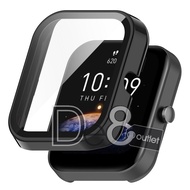 Amazfit BIP 3 / Bip 3 Pro PC Cover With Tempered Glass -
