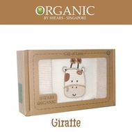 Shears Organic Bib Scarf Bib Organic 3 Pcs Gift Set Giraffe SOGBG