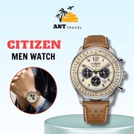 New 6 Pin Citizen Eco-Drive Chronograph Men's Fashion Business Multifunction Calendar Watch