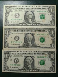 一元 美鈔 | 1995 2006 2009 早期 美國 一元鈔 美金 美鈔 舊鈔 紙鈔 鈔票 真鈔 紙幣 1元 United States one-dollar bill Hamilton | 高雄 可自取