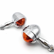 2x Universal Motorcycle Turn Signal Indicator Lights For Honda VT Shadow Ace Classic 500 700 750 110