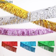 SHOUH Tinsel Fringe Garland, Lightweight Foil Foil Fringe Garland,  Tear Resistant Self Adhesive Bac
