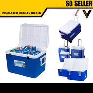 [SG SELLER] Cooler Food Large Fridge Ice Box Roller Wheel Waterproof Cold Warm Insulated Portable Ca