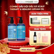 Pura D’or Scalp Therapy Shampoo + Conditioner Combo & Healing Argan Oil 473ml – Reduces Dandruff, Mo