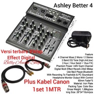 Mixer Ashley Better 4 NEW dan Premium 4 New effect reverb digital