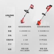 Japan Loulong electric lawn mower household rechargeable lawn mower multifunctional small lawn mower artifact