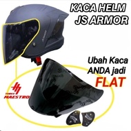 Js armor helmet glass / JS yakuza bonus rachet flat visor JS armor visor iridium Blue silver gold re