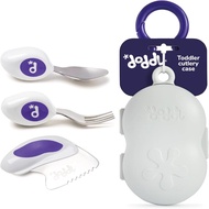 doddl Spoon/Fork 3-piece set + special case Eat by yourself from 1 year old! Baby food baby baby foo
