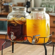 [ShiwakiMY] 2 Pieces Drink Dispenser 4L Per Jar Dispenser with Stand for Tea Juice Drink Faucet
