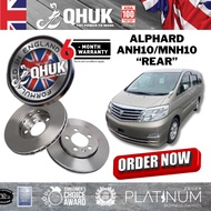 QHUK Disc Brake Rotor(REAR SET) - TOYOTA ALPHARD ANH10/MNH10