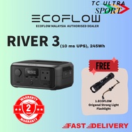 EcoFlow RIVER 3 (10 ms UPS), 245Wh LFP Battery, Up to 600W Output