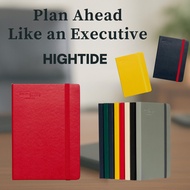HIGHTIDE 2026 A6 Left Planner – Executive Navy & Red Minute Manager Starts Dec 2025