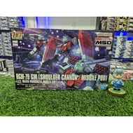 BANDAI HG ORIGIN 1/144 HG RGM-79 GM( SHOULDER CANNON/ MISSILE POD)