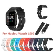 Silicone Replacement Watch Band for Aukey LS02/Haylou Solar LS02 Watch