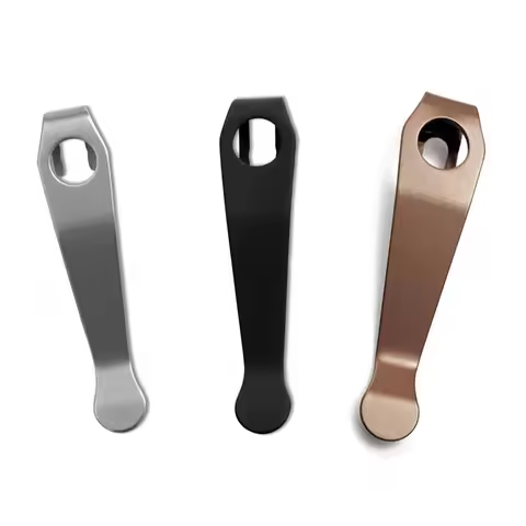 8 Colors Titanium Alloy Folding Knife Back Clip Waist Pocket Clamp for Spyderco Para 3 Lightweight D