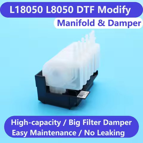 L18050 Printhead Adaptor Manifold DTF Modification With Large Ink Flow DTF Damper For Epson XP600 Ec