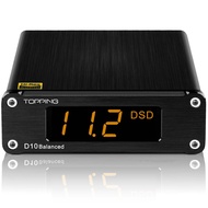 D10 Balanced DAC Mini USB DAC CSS XMOS XU208 ES9018K2M OPA2134 Audio Amplifier Decoder Black