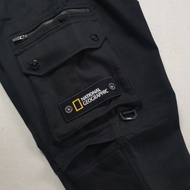 National geographic Baggy jogger canvas cargo pants Original authentic