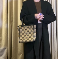 LOEWE稀有小琴譜手提側肩包 贈金屬鏈條肩帶 中古Vintage