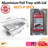 4573-P Aluminium Foil Tray with Clear Lid (5sets) Petak My Chef Foil Tray 4573-P