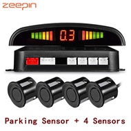 Universal Car Auto Parking Sensor with 4 Sensors LED Display Reverse Backup Radar Monitor Distance D