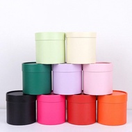 BLOOM BOX ROUND GIFT BOX FLOWER KRAFT 12CM X 12CM