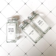 KITCHEN Spice Stickers KITCHEN Spice Labels 7,5 x 3.5 cm Waterproof Sticker