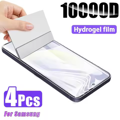 4PCS Hydrogel Film for Samsung Galaxy S24 S23 S22 S8 S9 S10 Plus S21 S20 FE 5G A54 A34 A24 A14 Note 