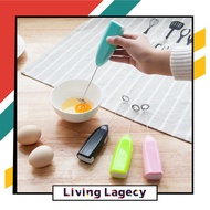 LIVING LAGECY Pencampur Elektrik Electric Stainless Steel Whisk Handheld Mini Egg Beater for Kitchen