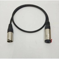 Audio Cable 50cm-5mtr Jack Canon XLR Male To Akai 6.5mm Stereo Female