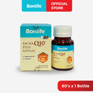 Bonlife Sacha Inchi Oil Q10 Vege Softgel Vitamin E Omega 3 6 9 Coenzyme Q10 Vitamin K1 Heart Booster