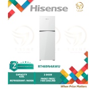 (NUR) HISENSE 420L TOP MOUNT FREEZER 2 DOOR INVERTER FRIDGE REFRIGERATOR  - RT469N4AWU