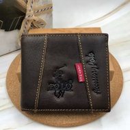 Leather Wallet Short Wallet Genuine Leather Dompet Kulit Lipat Lelaki Beg Duit Kulit